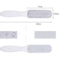 Double-sided dermabrasion grinding tool with textured head and white anti-slip handle