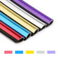 Color set of U-shaped car AC vent trim strip clips: purple, blue, gold, silver, red
