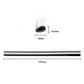 U-shaped car AC vent trim strip clip profile with 8mm width and 4.5mm height