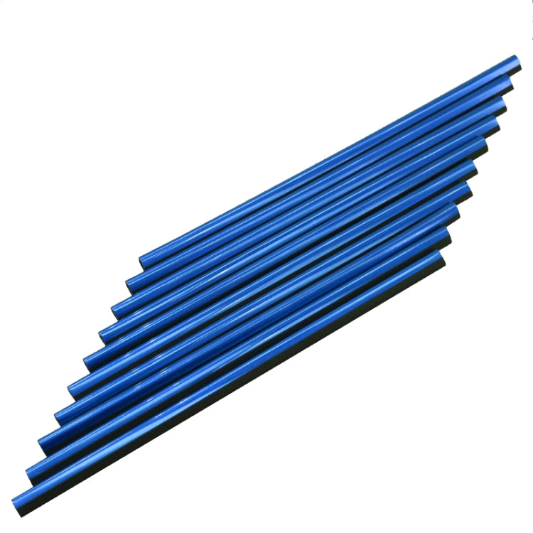 U-shaped car air vent trim clips, blue, 10-piece set