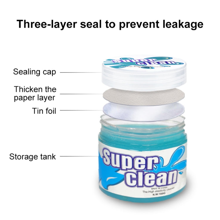 Car cleaning gel sticker jar with layered seal infographic
