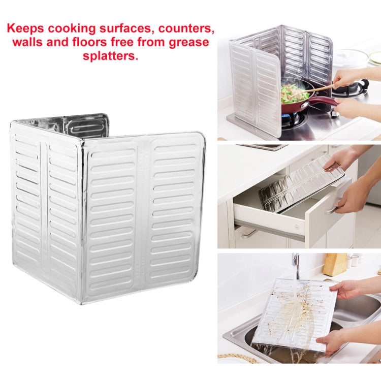 Foldable cooktop splash guard with ribbed panels for stove-top protection