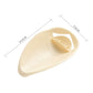 Beige faucet extender handle with angled splash spout; size marked on product