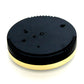 Thermo-hygrometer back plate with black mounting base and small openings