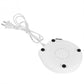 White electric beverage warmer pad with four feet and small vent holes