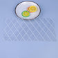 Clear plaid fondant texture mold sheet, rectangular with repeating square grid
