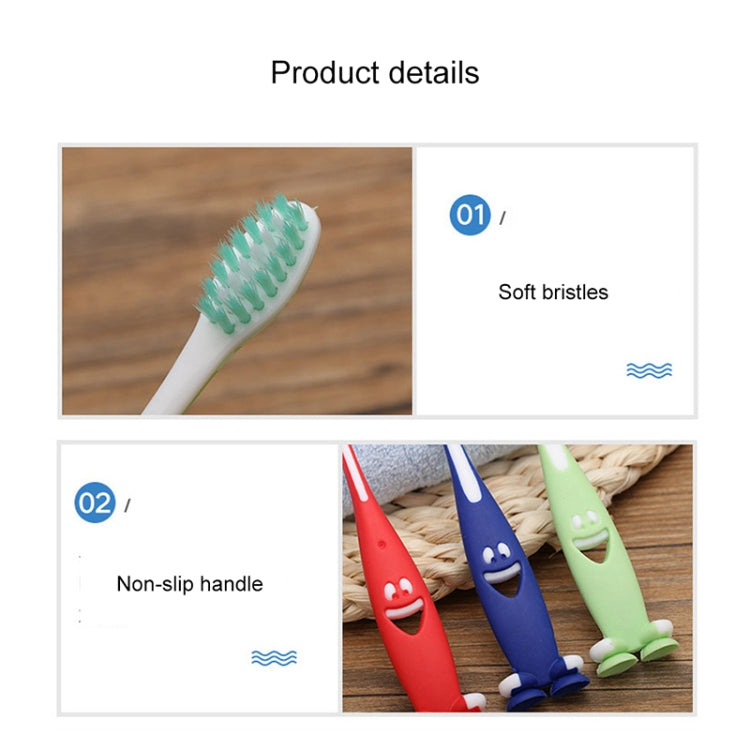 Toothbrush product details panel showing soft bristles and non-slip handles.