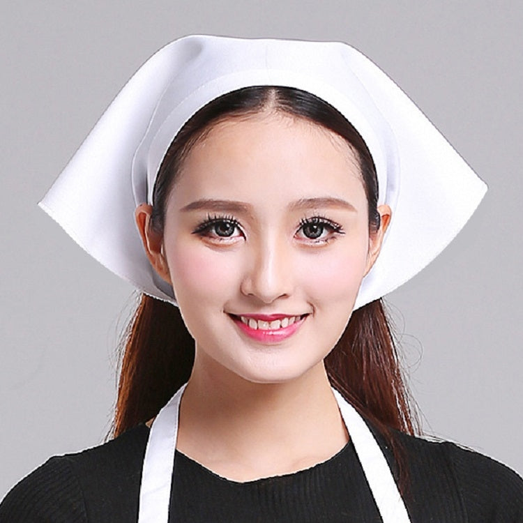 White chef hat with triangle neck scarf