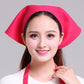 Pink chef hat with triangle neck scarf