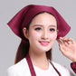 Burgundy chef hat with triangle neck scarf