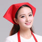 Red chef hat with triangle neck scarf