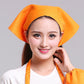 Orange chef hat with triangle neck scarf