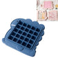 Blue animal-shaped ice popsicle mold with grid cavities and hinged tray