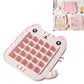 Pink animal ice popsicle mold tray with grid cavities and cute face details