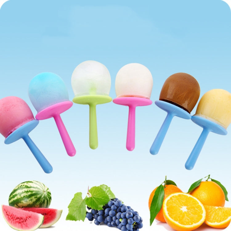 Colorful popsicles on sticks arranged in multiple colors above fruit pieces.
