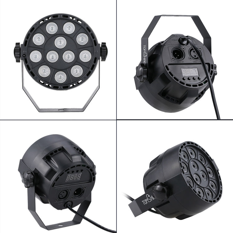 LED stage laser parlight shown from multiple angles with circular LED head