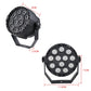 LED stage laser parlight front view with circular LED panel and side handle
