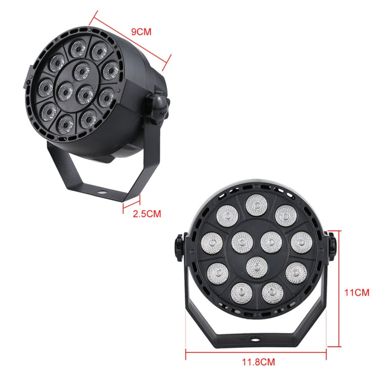 LED stage laser parlight front view with circular LED panel and side handle