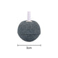 Round dark gray bubble stone with white air outlet tube, porous oxygen stone for aquariums