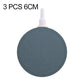 Round dark gray bubble tray with white air tube outlet, porous oxygen diffuser for aquariums