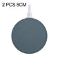 Round dark gray bubble tray with white air outlet tube, porous oxygen diffuser disk