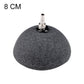 Aquarium oxygen bubble stone diffuser, dark gray, 8 cm diameter