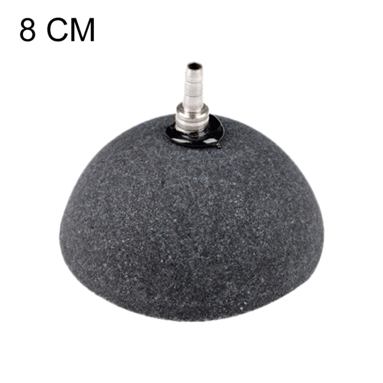 Aquarium oxygen bubble stone diffuser, dark gray, 8 cm diameter