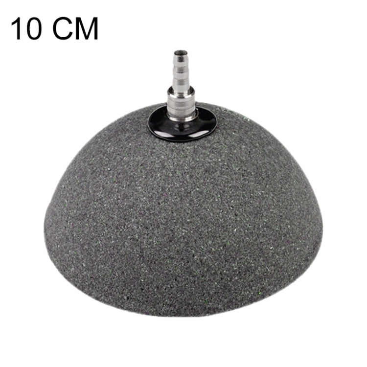 Aquarium oxygen bubble stone diffuser, dark gray, 10 cm diameter