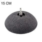 Aquarium oxygen bubble stone diffuser, dark gray, 15 cm diameter