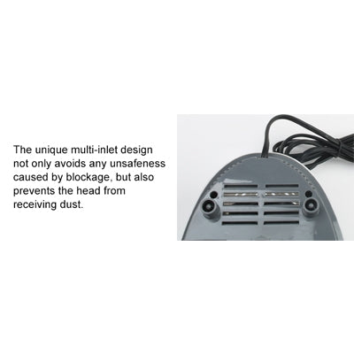 Mini dryer intake grille with power cord and protective vent housing