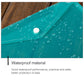 Teal clear A4 document folder with snap button closure, water-resistant PP