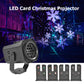 LED card Christmas projector with six pattern slide cards, spotlight-style housing