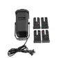 LED projector spotlight with power cord and multiple pattern slide cards, black