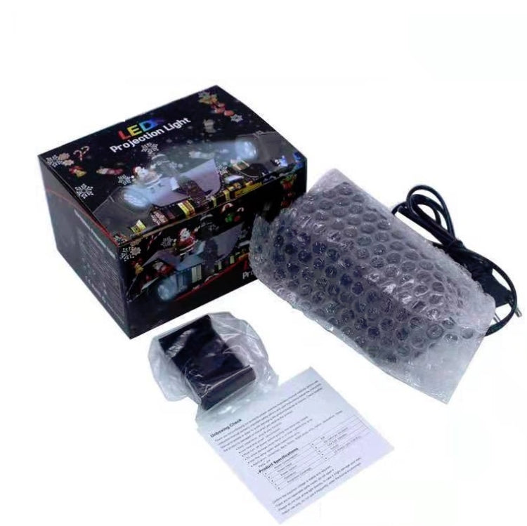 LED projection lamp kit in box, with power cord, parts, and instruction sheet
