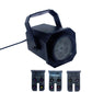 LED snowflake projection lamp with three pattern controller cards, black housing