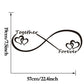 Together Forever infinity wall decal, black, 57 x 19 cm (22.4 x 7.5 in)