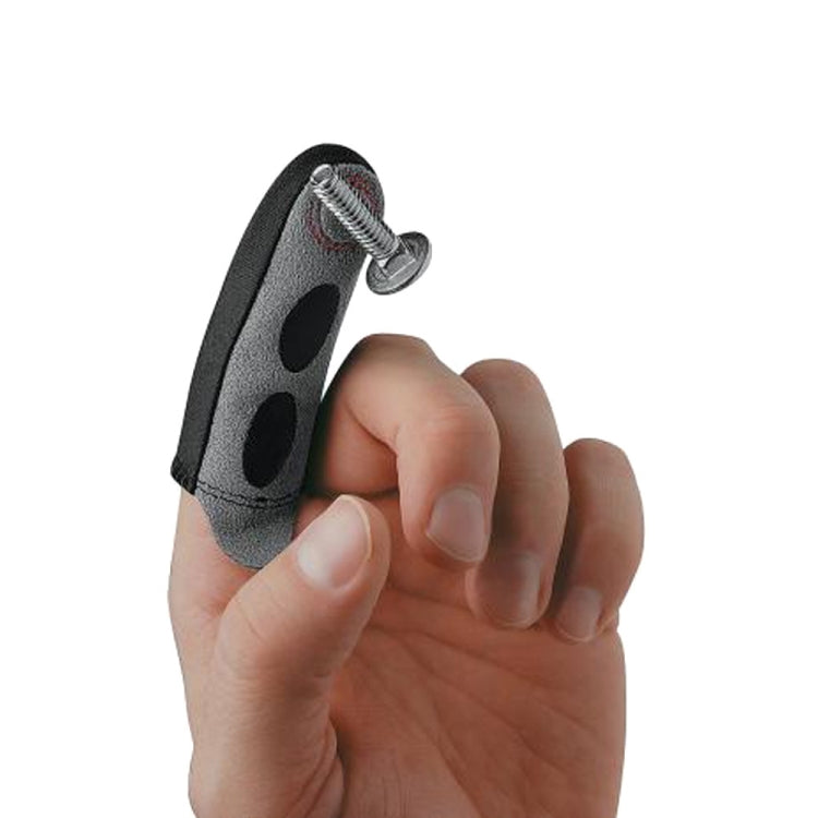 Magnetic screw finger sleeve with screw fastener, worn on fingertip