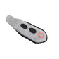 Gray magnetic screw finger sleeve with two black holes and red target mark