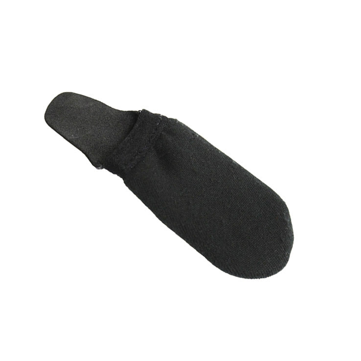 Black magnetic screw finger sleeve, curved soft finger guard
