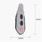 Gray magnetic screw finger sleeve with two black holes and red ring detail