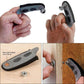 Set of magnetic screw finger sleeves shown being worn for fastening screws