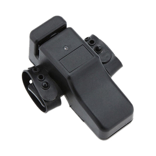 JY-3 electronic fishing alarm bell with mounting bracket and clip, dark gray/black