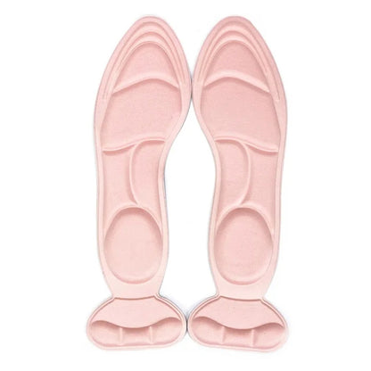 Round pink heel post back insole insert pad for high heels, breathable anti-slip