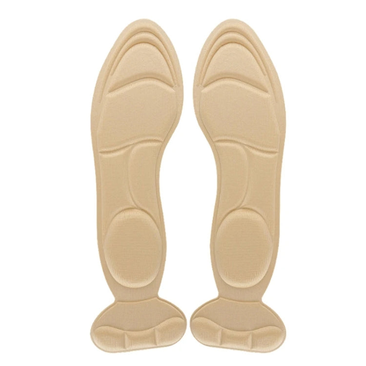 Round apricot heel post back insole insert pad for high heels, breathable anti-slip