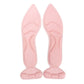 Pointed powder pink heel post back insole insert pad for high heels, breathable anti-slip