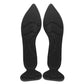 Pointed black heel post back insole insert pad for high heels, breathable anti-slip