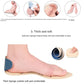 Beige heel post back insole insert pad with soft cushion under high heels