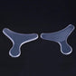 T-shaped silicone insole stickers, light blue pair with curved toe-and-arch pads
