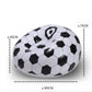 Inflatable soccer-print lounge chair with size guide: 75cm, 105cm, 42cm