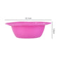 Pink silicone makeup brush cleaning bowl with star-pattern rim and textured pad.